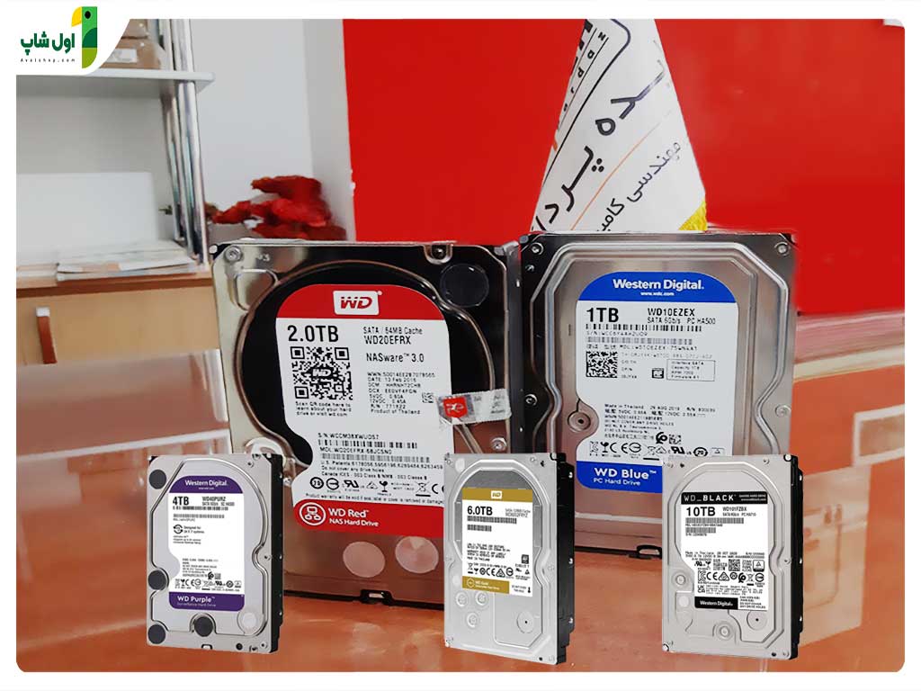 مقایسه رنگ بندی هاردهای اینترنال وسترن دیجیتال