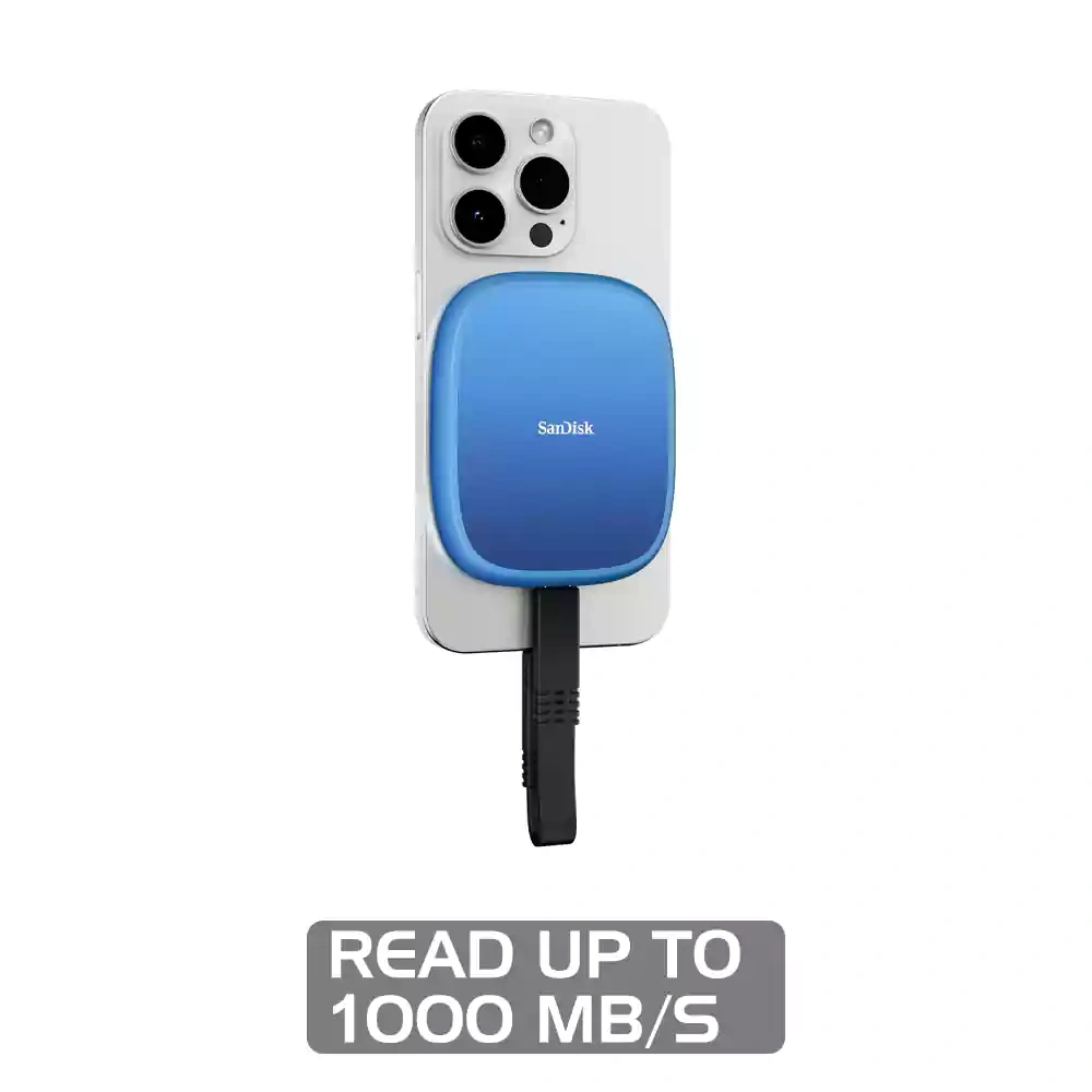 حافظه SSD اکسترنال سن دیسک مدل Creator Phone E62 ظرفیت ۱ ترابایت